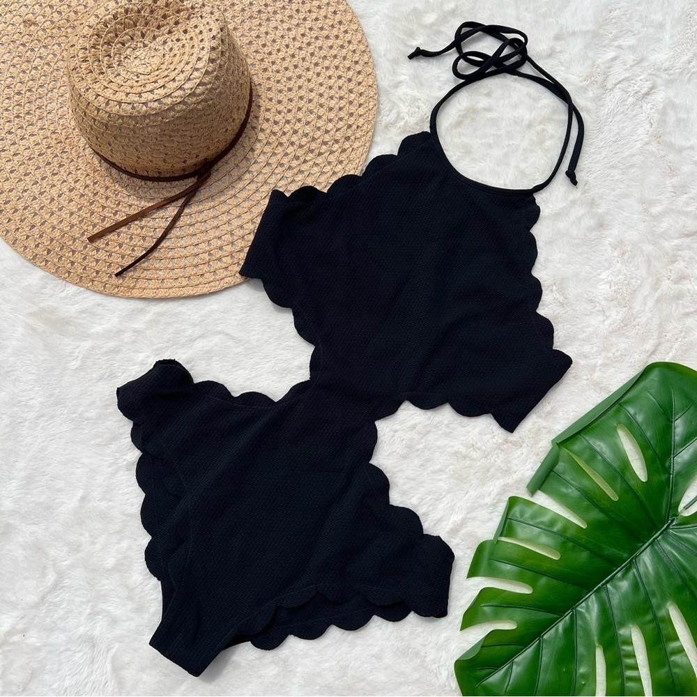 Marysia Mott Cut Out Maillot One Piece Swimsuit in Black - Picture 4 of 10